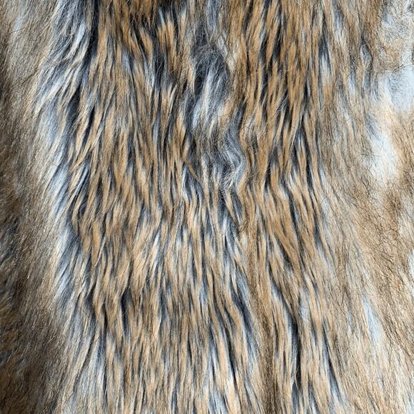 Vintage Y2K Ralph Lauren Denim & Supply Faux Fur Long Vest Boho Western Medium - Picture 11 of 12